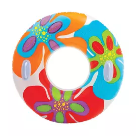 Круг для плавания Intex с узорами и ручками 97 см (С58263)