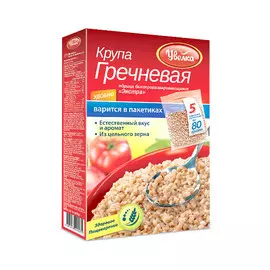 Крупа гречневая ядрица Увелка в пакетиках 5х80г