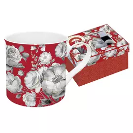 Кружка 0.3л икат красная Easy life