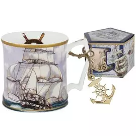 Кружка 0.4 л Carmani парусник полдень