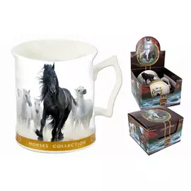 Кружка 0.4л лошади Вороная Carmani