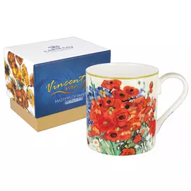 Кружка Carmani Натюрморт с маками и ромашками 0.38 л