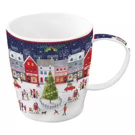 Кружка Easy life 0,35 л новогодняя деревня