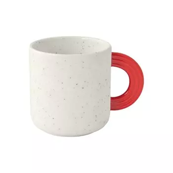 Кружка Easy life Creative бело-красная 350 мл