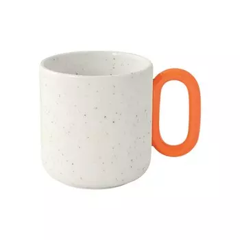 Кружка Easy life Creative бело-оранжевая 350 мл