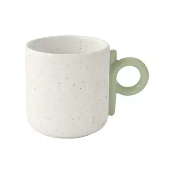 Кружка Easy life Creative бело-зеленая 350 мл