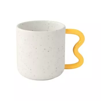 Кружка Easy life Creative бело-желтая 350 мл