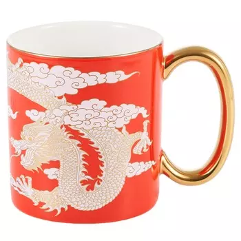 Кружка Gipfel Dragon фарфоровая красная 400 мл