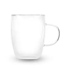 Кружка Gipfel с ручкой стеклянная, с двойными стенками 300мл.