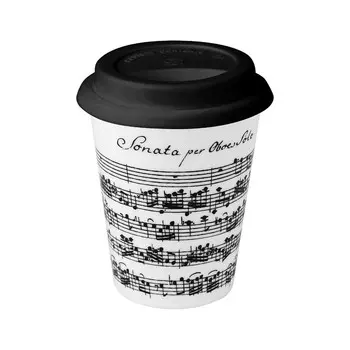 Кружка KOENITZ на вынос либретто вивальди белый 380 мл