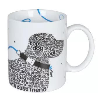 Кружка Koenitz Шрифт-пес, 330 мл