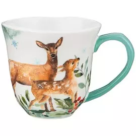 Кружка Lefard Лесная сказка Олени 450 мл
