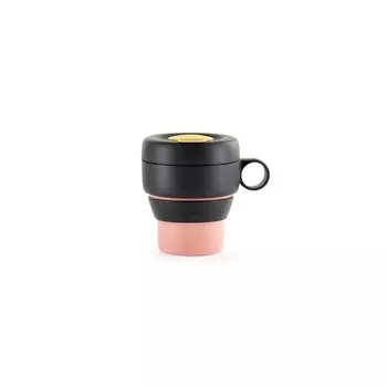 Кружка Lekue To Go складная персиковая 350 мл