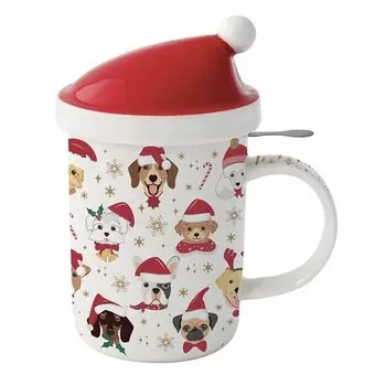 Кружка с крышкой Easy life Рождественские подарки 5