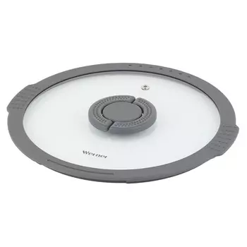 Крышка стеклянная Werner Imola серая 24 см