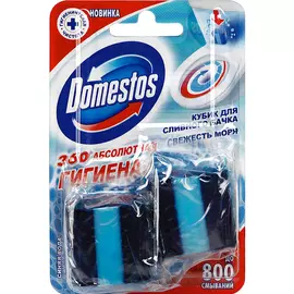 Кубик для сливного бачка Domestos Свежесть моря 2 шт