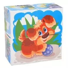 Кубики Десятое королевство Домашние животные 4 предмета