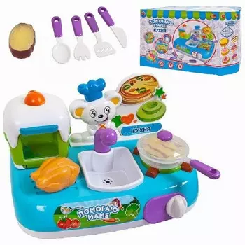 Кухня-мини ABtoys с аксессуарами со светом и звуком (PT-01109)