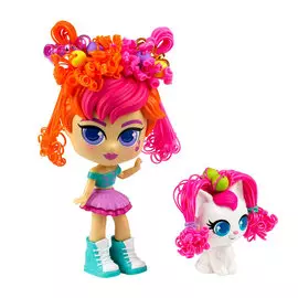 Кукла CurliGirls Именинница Мейли с белым котенком Лулу