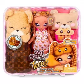 Кукла Na Na Na Набор Surprise Teens Slumber Party Lara Vonn Teddy Bear