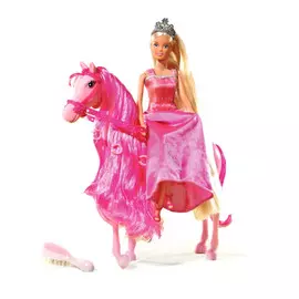 Кукла Штеффи Супердлинные волосы с лошадкой в ассортименте 29 см