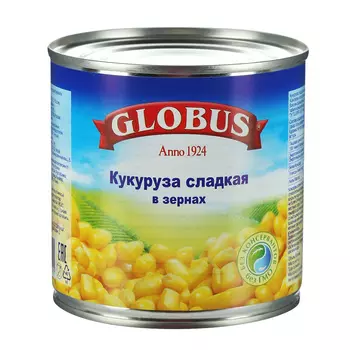Кукуруза Globus сладкая в зернах 340 г