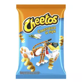 Кукурузные снэки Cheetos Сметана и лук 85 г