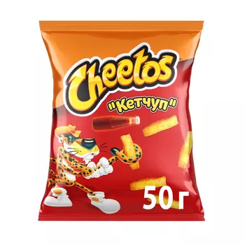 Кукурузные снеки Cheetos со вкусом кетчупа, 50г