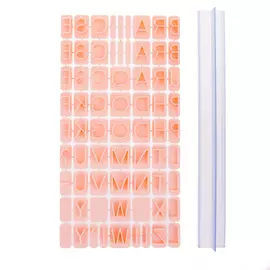 Кулинарный декоратор - алфавит. 59шт Fackelmann