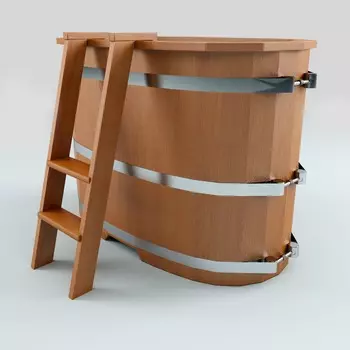 Купель Citywood из пластика и лиственницы 140х80х100 см