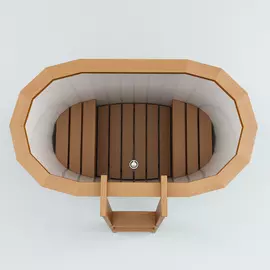 Купель Citywood комбинированная пластик/ дуб натуральный 1.4х0.8х1.0