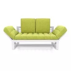 Кушетка AS Бекка 170x76x65 белый/зеленый