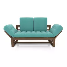 Кушетка AS Бекка 170x76x65 орех/бирюзовый