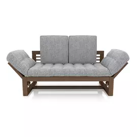 Кушетка AS Бекка 170x76x65 орех/серый
