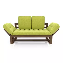 Кушетка AS Бекка 170x76x65 орех/зеленый
