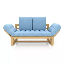 Кушетка AS Бекка 170x76x65 сосна/голубой