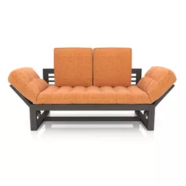 Кушетка AS Бекка 170x76x65 венге/оранжевый