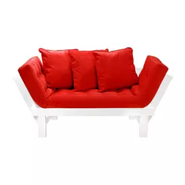 Кушетка AS Санди 158x77x61 белый/красный