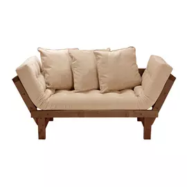 Кушетка AS Санди 158x77x61 орех/бежевый