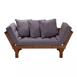 Кушетка AS Санди 158x77x61 орех/серый