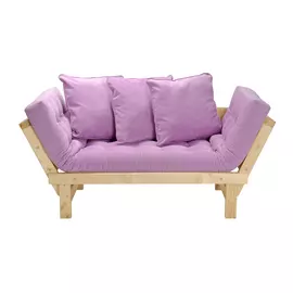 Кушетка AS Санди 158x77x61 сосна/розовый