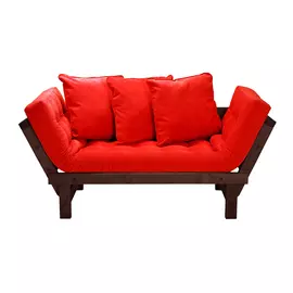 Кушетка AS Санди 158x77x61 венге/красный