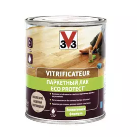 Лак алкидный V33 Eco Protect для паркета полуглянцевый 2,5 л
