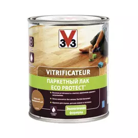 Лак алкидный V33 Eco Protect для паркета полуглянцевый дуб 0,75 л
