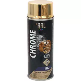 Лак декоративный INRAL Chrome Золото 400 мл 26-7-1-001