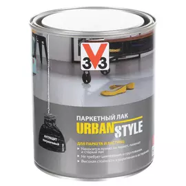 Лак для пола V33 u\s полуматовый Антрацит 0.75л