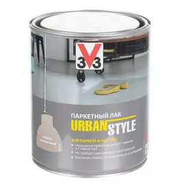 Лак для пола V33 u\s полуматовый галька 0.75л