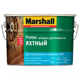 Лак для яхт полуматовый Marshall Protex (9л)