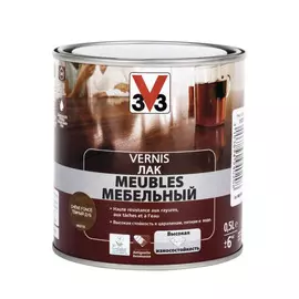 Лак мебельный V33 Дуб темный 0,5 л