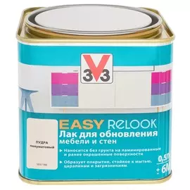 Лак мебельный V33 easy relook пудра 0.5л